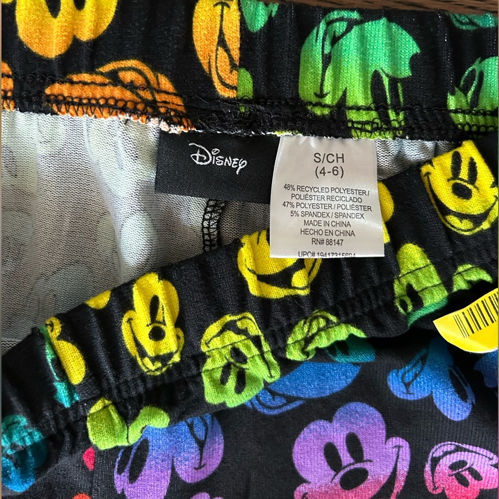 NWOT Disney Women's Colorful Mickey Mouse Sleep Pajama Shorts Size Small - Picture 5 of 6